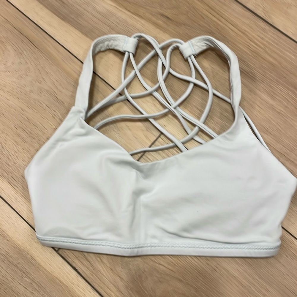 Lululemon free to be wild bra. Size 2. Light blue